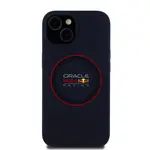 Zadní kryt Red Bull Silicone Red Ring MagSafe pro Apple iPhone 15, navy