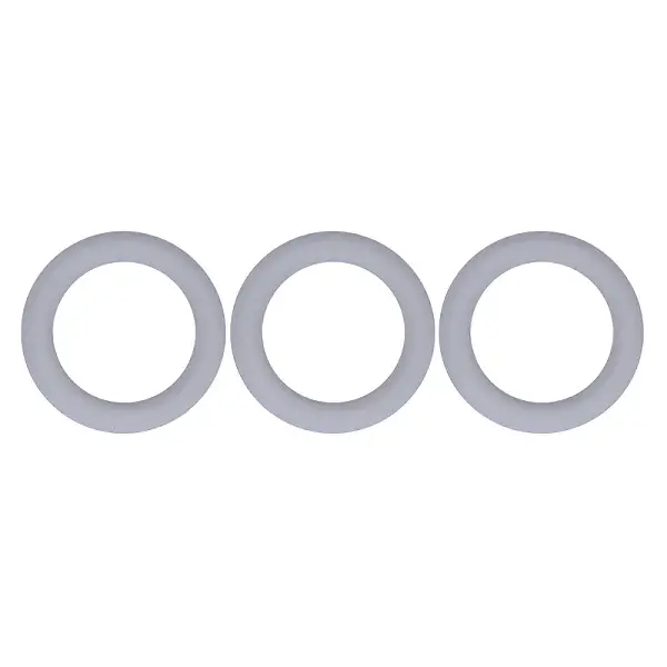 3Pcs Ring Silicone Focal Beads