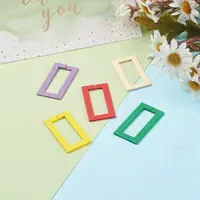 Spray Painted Wood Linking Rings