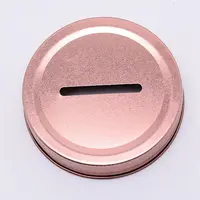 Tinplate Coin Slot Bank Lids