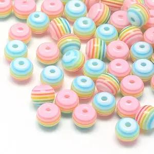 Transparent Stripe Resin Beads