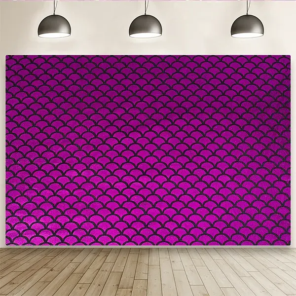 Fish Scale Pattern Polyester Fabric