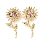 Brass Micro Pave Cubic Zirconia Pendants