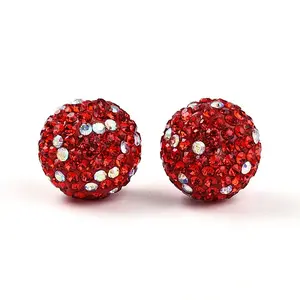 Polymer Clay Pave Rhinestone Beads