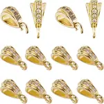 20Pcs Brass with Cubic Zirconia Pendants