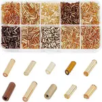 90g 10 Styles Glass Bugle Beads