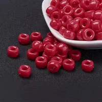 Opaque Acrylic European Beads