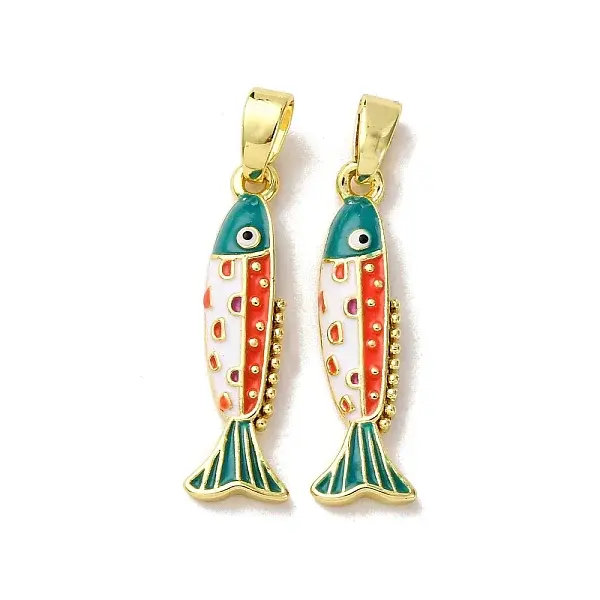 Brass Enamel Pendants