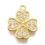 Brass Micro Pave Cubic Zirconia Pendants