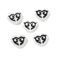 Dyed & Heated Baking Painted Glass Beads