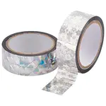 2 Roll 2 Style Laser Shining Plastic Scrapbook Decorative Adhesive Tapes