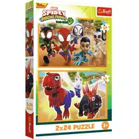 Trefl Puzzle 2x24 Spidey a dinosauři