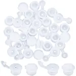 60Pcs 2 Styles Plastic Bottle Stoppers with Holes