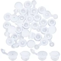 60Pcs 2 Styles Plastic Bottle Stoppers with Holes
