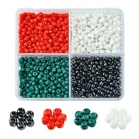 800Pcs 4 Styles Mixed Styles Glass Round Seed Beads