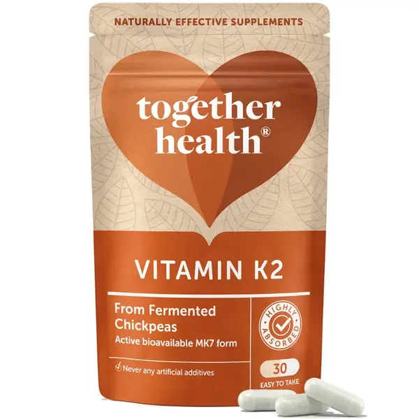 Together Health - Vitamín K2 z fermentovaného cíceru, 30 kapsúl