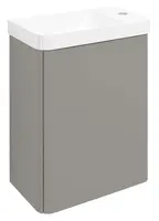 Sapho Zorba - Umývadlová skrinka, 39x22x50 cm, 1 dvierka L/P, agila LT113-4343