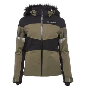 TRIMM VALONA Dámska lyžiarska bunda, khaki, veľkosť