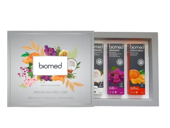 BIOMED Dárková sada Superwhite, Sensitive, Citrus Fresh 3 x 100 ml