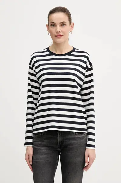 Bavlnené tričko s dlhým rukávom Barbour