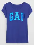 GAP Dívčí Dětské tričko s metalickým logem 792399-00 Velikost: XS