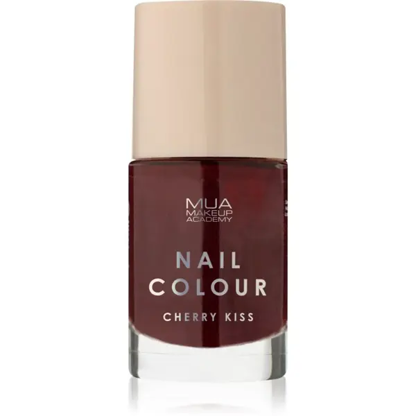 MUA Makeup Academy Nail Colour lak na nechty odtieň Cherry Kiss 10 ml