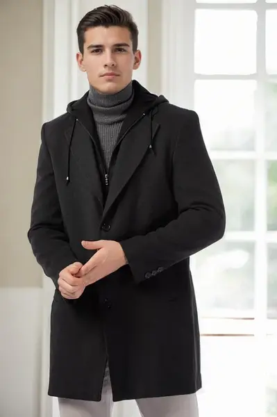PLT9376 DEWBERRY MEN'S COAT-ANTHRACITE