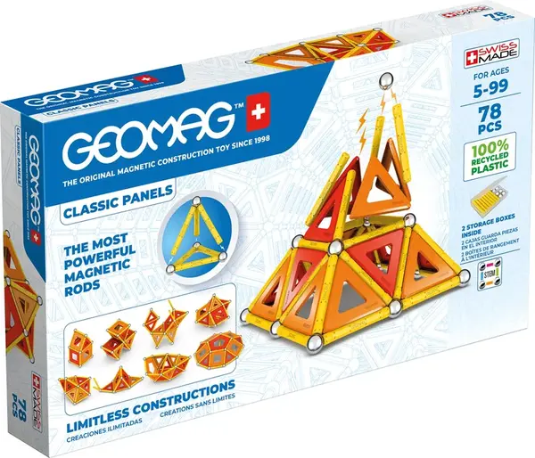 Geomag Classic Panels magnetická stavebnice 78 dílků