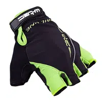 Cyklo rukavice W-TEC Kauzality černo-zelená XL