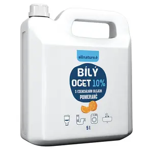 Allnature Bílý ocet 10 % s vůní pomeranče 5 l
