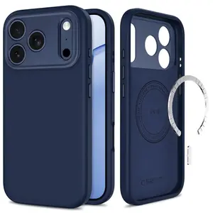 Tech-Protect Uniq MagSafe CC obal, iPhone 17 Pro / 18 Pro, tmavě modrý