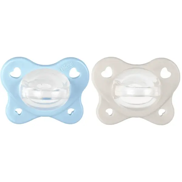 Chicco Dudlík PhysioForma Dual Soft modrý 2–6 m 2 ks