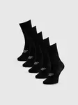 Dívčí dlouhé ponožky (5-pack) 4f černá 32-34