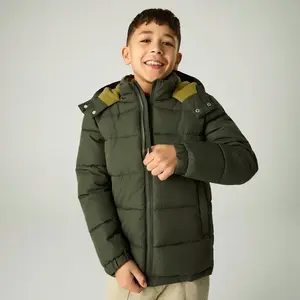 Dětská zateplená zimní bunda regatta rover khaki 164