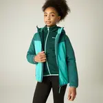 Dětská nepromokavá zateplená bunda regatta illuma reflective tyrkysová 152