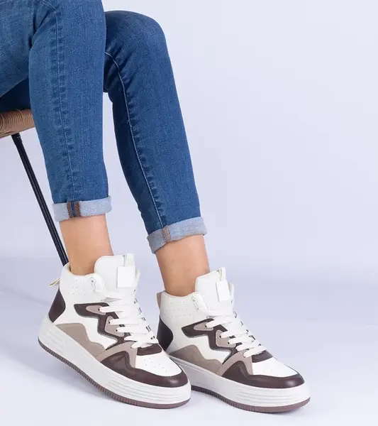 Gemre Brown women's sports sneakers Shadolina