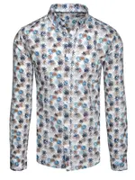 Pánská vzorovaná košile slim fit