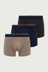 BOSS  přiléhavé boxerky pánské s viskózou BoxerBr 3P Bamboo 3-pack