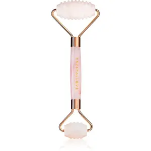 Crystallove Rose Quartz 3D Teeth Roller masážní váleček na obličej 1 ks