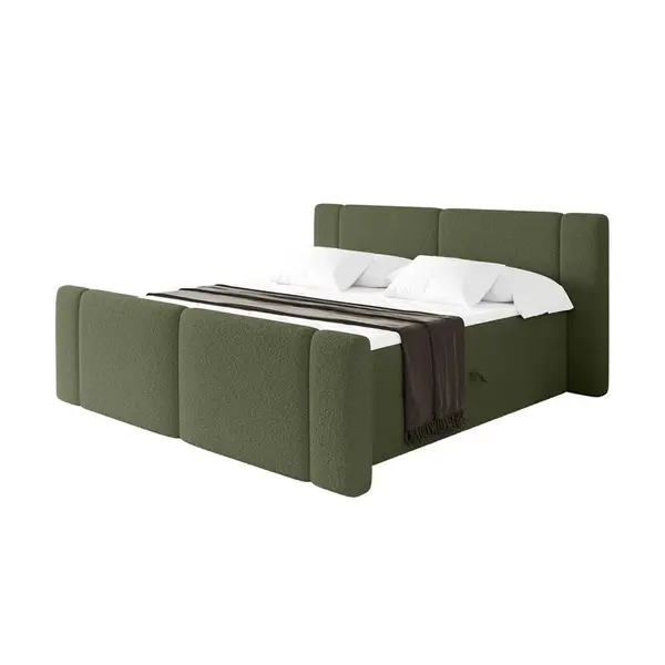 ALTDECOR POSTEL boxspring s matrací H4 - EVON Zanozek - 140x200 cm Zelená