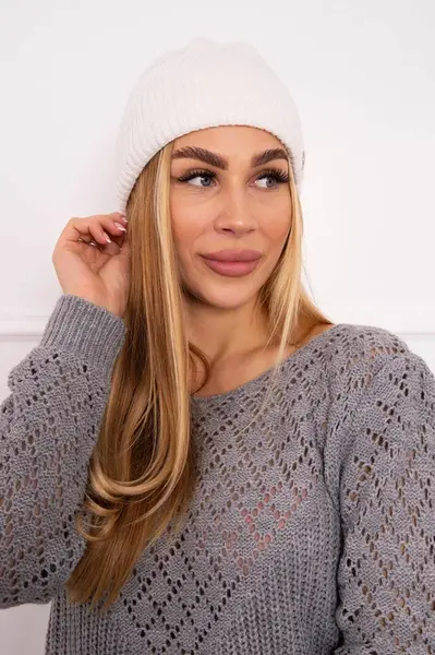 Kesi Tenká čepice Oliwia K252 ecru