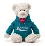 Lumpin Medvěd Spencer v modré mikině Praha, 35 cm