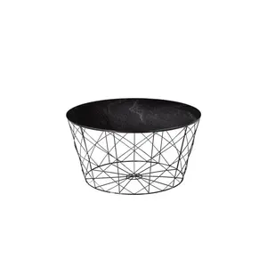Livetastic KONFERENČNÍ STOLEK, černá, kov, sklo, 80/45 cm