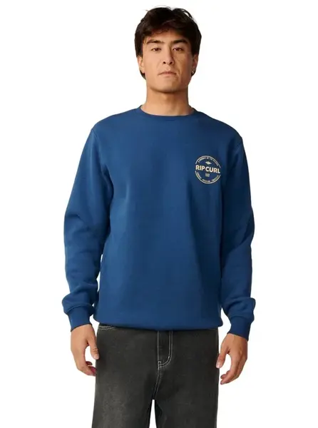 Rip curl pánská mikina Staple Crew Light Navy | Modrá | Velikost XL