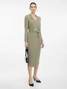 Khaki dámské midi šaty ORSAY - Dámské