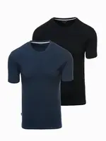 Ombre Set of men's t-shirts with round neckline