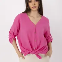 Růžová halenka s krátkým rukávem