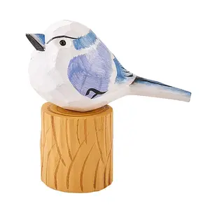 Wood Bird Figurines