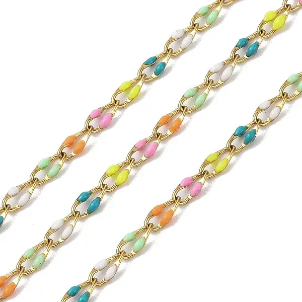 Ion Plating(IP) 304 Stainless Steel Enamel Link Chain
