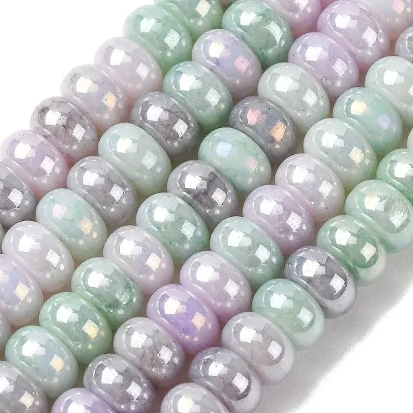 Electroplated Transparent Glass Beads Strands